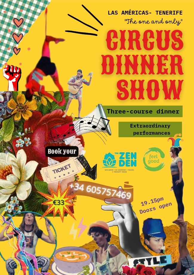 Circus Dinner Show – Three Course Vegan Meal and Show