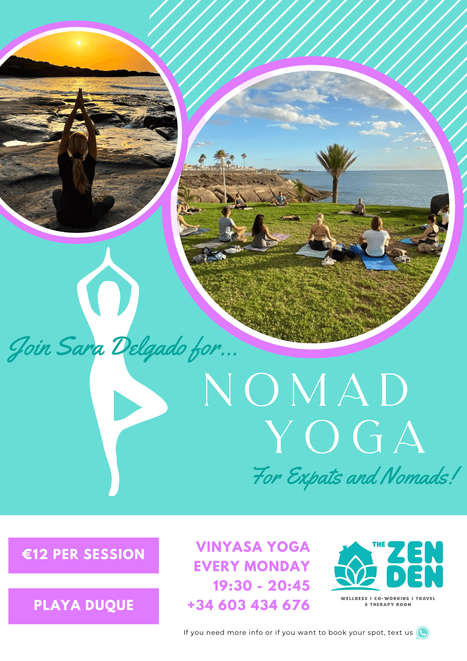 Nomad Yoga Lesson – Playa Del Duque