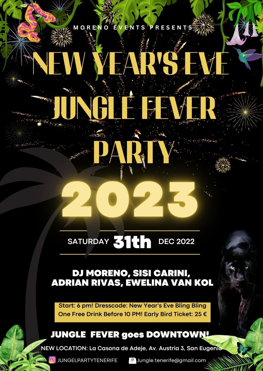 NEW YEARS EVE 2022 – NOMADS JUNGLE FEVER PARTY